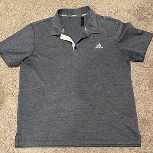 Adidas Men's Heathered Navy Polo